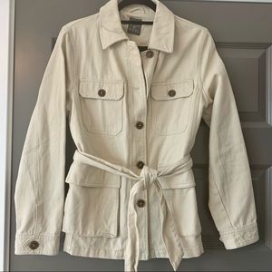Cream Cargo Jacket